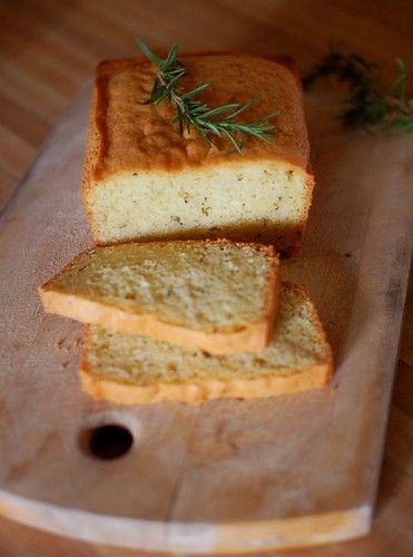 Slice of citrus olive oil cake